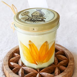 Bougie en grand Bocal parfumée Miel