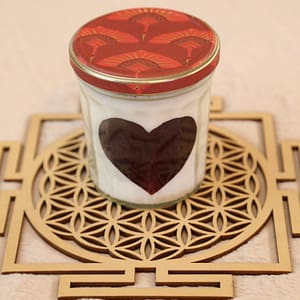 Bougie grand Bocal parfumée Pomme d'amour